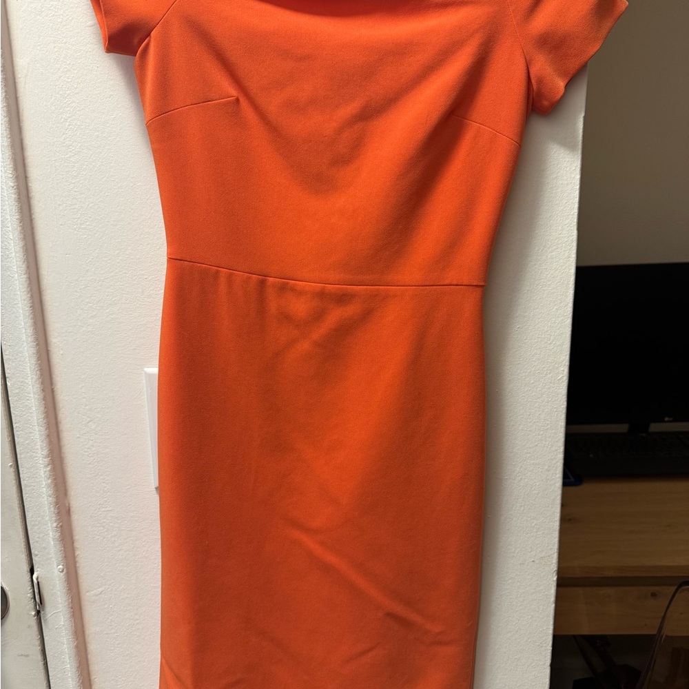 Alice + Olivia Vibrant Orange Mini Dress